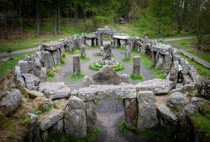 Standing stones of the Druids Plantation in Nidderdale