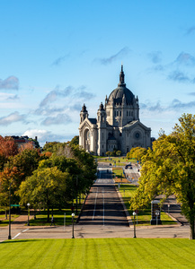 Cathedral of Saint Paul in St Paul Minnesota from Capitol
