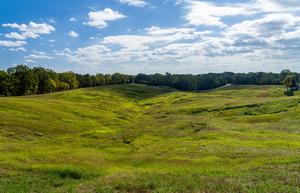 Battlefield in National Park for the Vicksburg siege