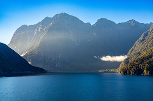 Fjord of Milford Sound in New Zealand