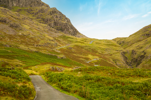 View toward Eskdale from HardKnott Pass