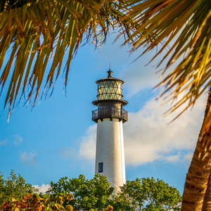 Cape Florida lighthouse in Bill Baggs State Park