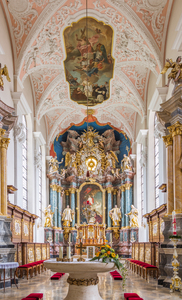 Interior Parish Church Gerlachsheim Germany