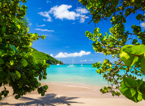 Glorious beach at Anse Marcel on St Martin