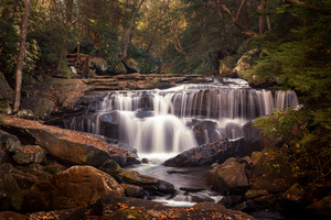Water cascade on Deckers Creek near Masontown WV