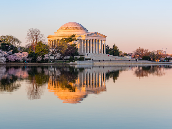 Beautiful early morning Jefferson Memorial by Steve Heap