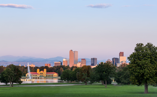 Skyline of Denver at dawn by Steve Heap