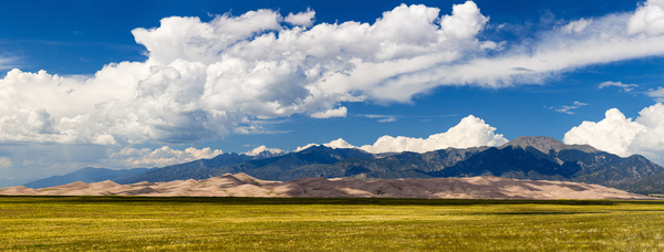 Panorama of Great Sand Dunes NP  by Steve Heap