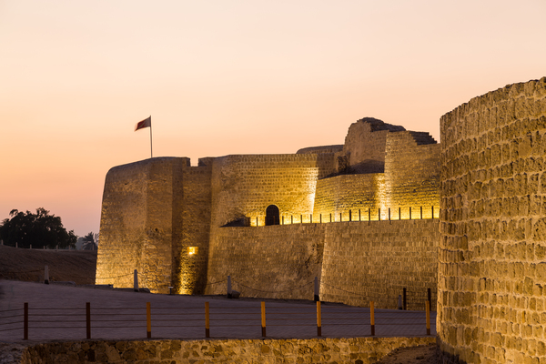 Old Bahrain Fort at Seef at sunset by Steve Heap
