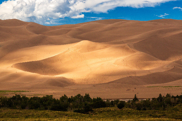 People on Great Sand Dunes NP  by Steve Heap