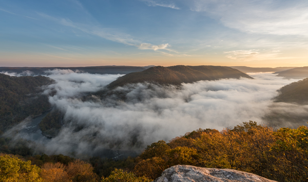 Grandview in New River Gorge by Steve Heap