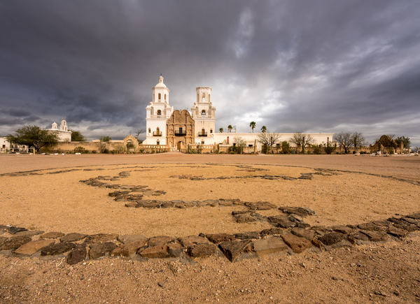 San Xavier del Bac Mission Tucson Arizona by Steve Heap