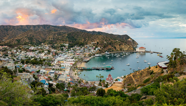 Evening in Avalon on Catalina Island by Steve Heap
