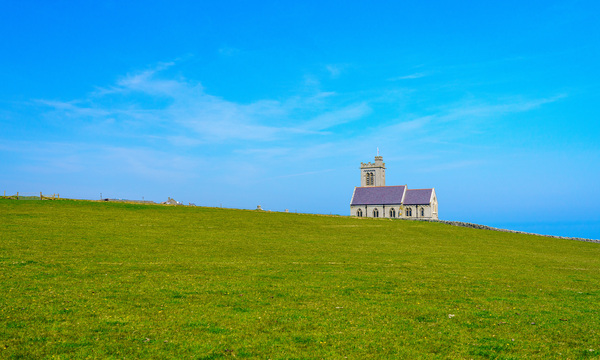 Old church on the Island of Lundy off Devon by Steve Heap
