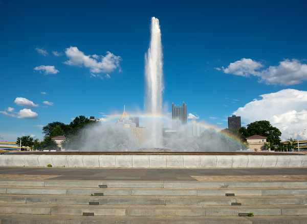 Point State Park Fountain in downtown Pittsburgh by Steve Heap