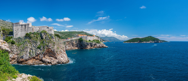 Fort Lawrence and city walls of the old town of Dubrovnik by Steve Heap
