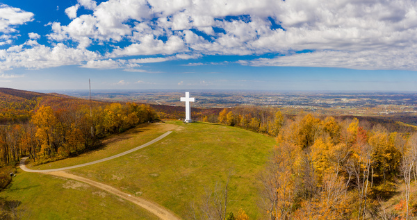 Great Cross of Christ in Jumonville near Uniontown Pennsylvania by Steve Heap