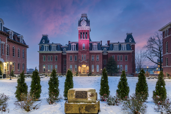 Gardens of Woodburn Hall at West Virginia University  by Steve Heap