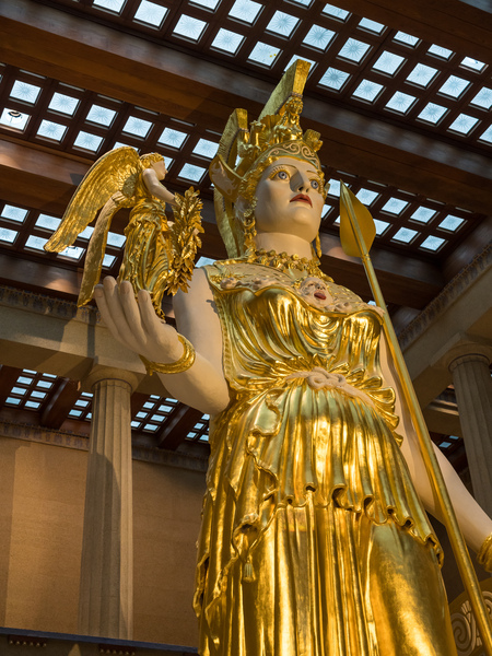 Statue of Athena in Nashville Parthenon by Steve Heap