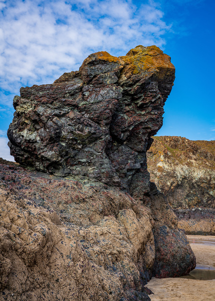 Unusual rock formation at Kynance Cove near the Lizard in Cornwa by Steve Heap