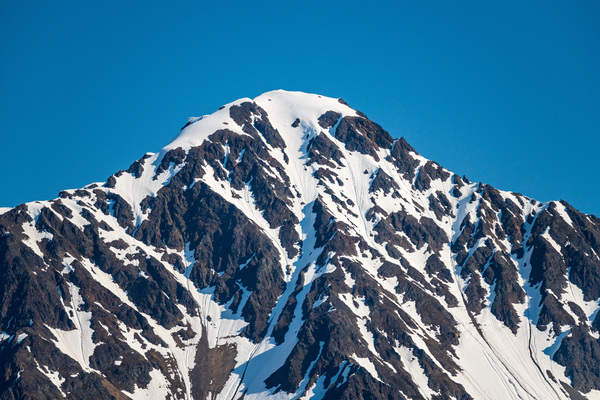 Peak of mountain overlooking Seward in Alaska by Steve Heap