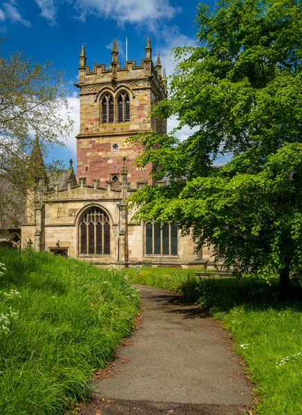 Parish church of St Marys in Ellesmere Shropshire by Steve Heap