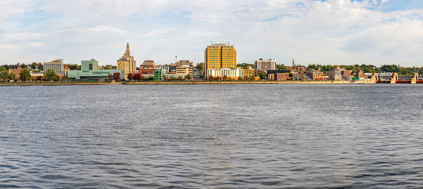 Cityscape of downtown area of Davenport IA by Steve Heap