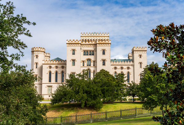 Castle of Baton Rouge or old capitol building in Louisiana by Steve Heap