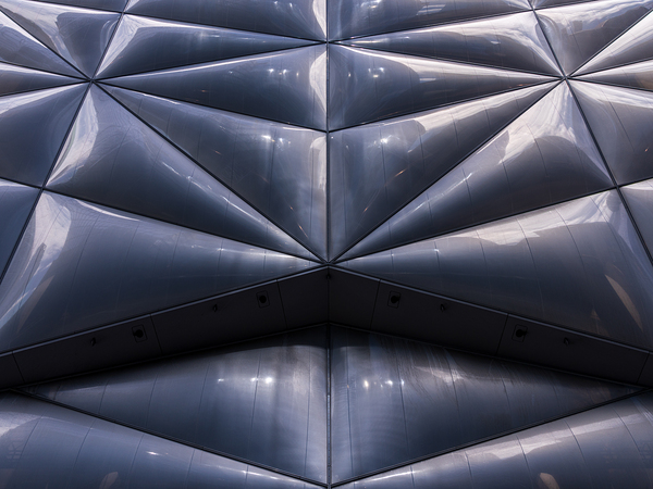 Unique pillowed retractable shell over the Shed in Hudson Yards  by Steve Heap