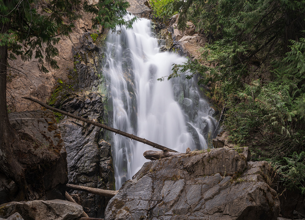 Falls Creek Falls near Winthrop in Cascade Mountains in Washingt by Steve Heap