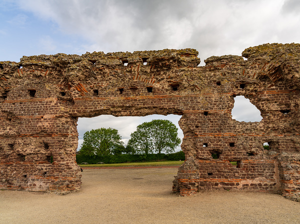 The Old Work is a wall to the baths of the large Roman settlemen by Steve Heap