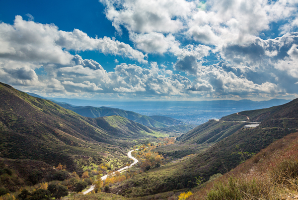 View of San Bernadino Rim of World Highway by Steve Heap