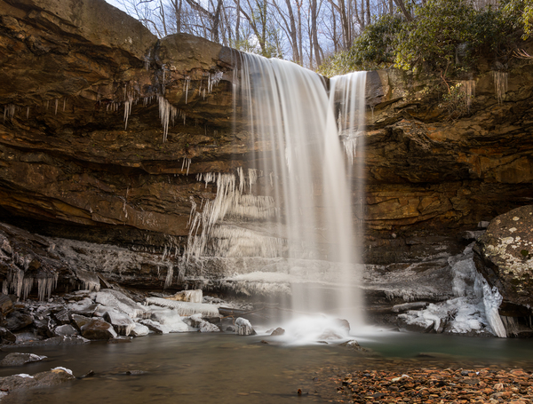 Cucumber Falls in the Ohiopyle State Park by Steve Heap
