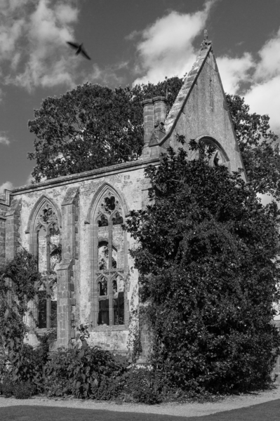 Abandoned historic British church monchrome by Steve Heap