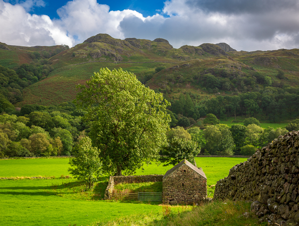 Old stone farm building in Lake District by Steve Heap