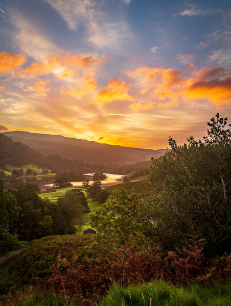 Sunrise over Rydal Water in Lake District by Steve Heap