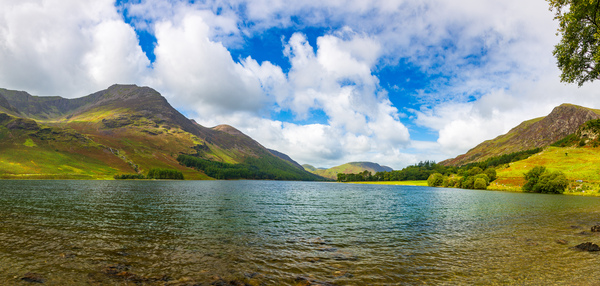 Panorama of Buttermere in Lake District by Steve Heap