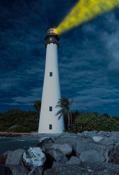 Cape Florida lighthouse in Bill Baggs by Steve Heap