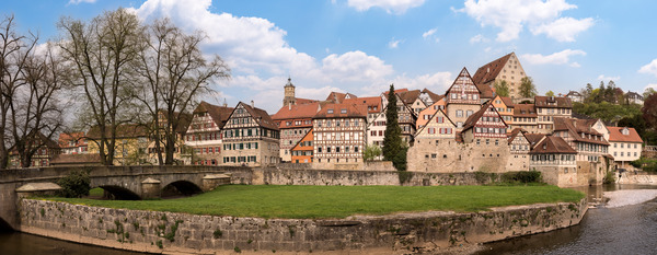 Panorama of Schwabisch Hall Germany by Steve Heap