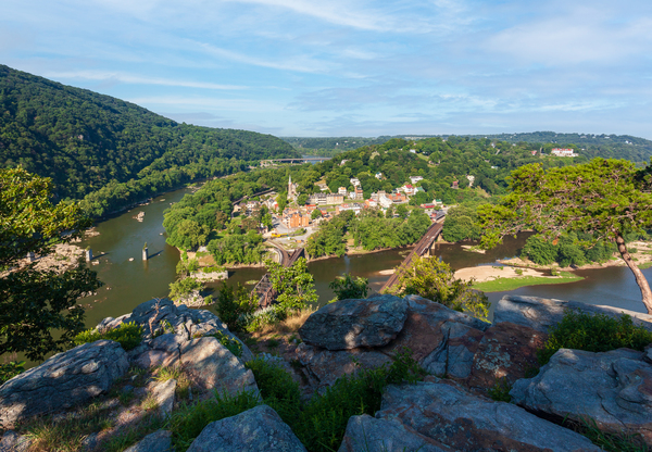 Harpers Ferry from Maryland Heights by Steve Heap