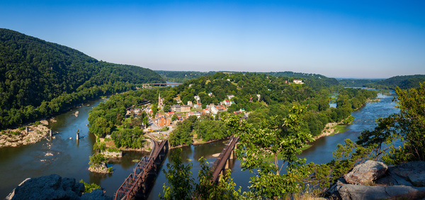 Panorama over Harpers Ferry by Steve Heap