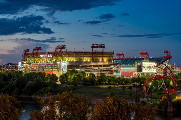 Nissan Stadium home of Titans in Nashville Tennessee by Steve Heap