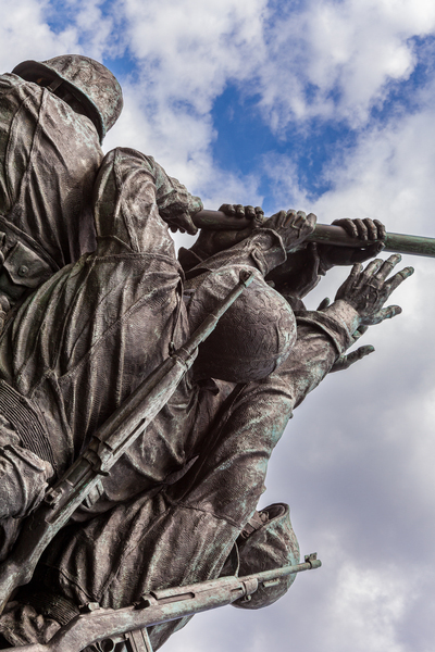 Detail of Iwo Jima Memorial in Washington by Steve Heap