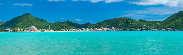 Panorama of Philipsburg Sint Maarten by Steve Heap
