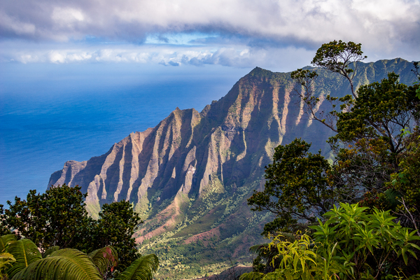 Overlook of Kalalau Valley in Kauai by Steve Heap