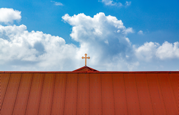 Frederick Lutheran church cross in Charlotte Amalie by Steve Heap