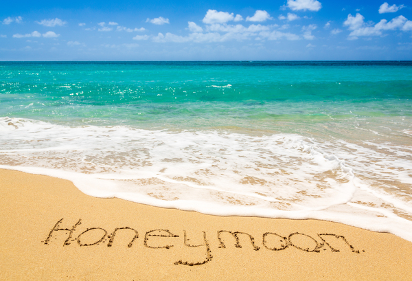Romantic memory of honeymoon on tropical island by Steve Heap