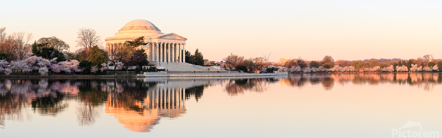 Beautiful early morning Jefferson Memorial  Print