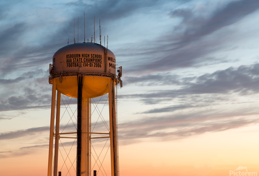 Water tower in Manassas Virginia  Imprimer