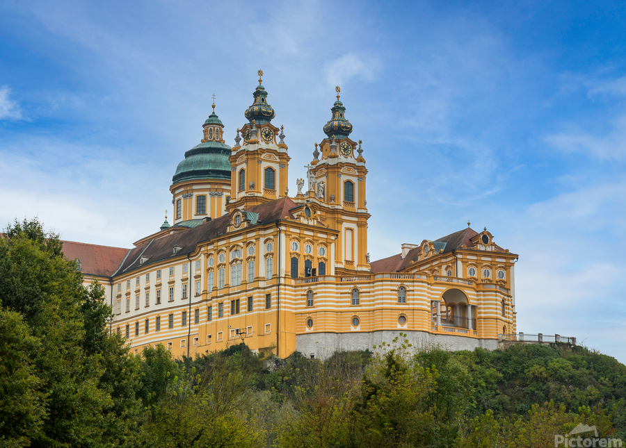 Exterior of Melk Abbey in Austria  Print